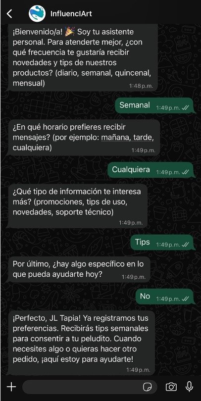 Conversación IQKlient en WhatsApp